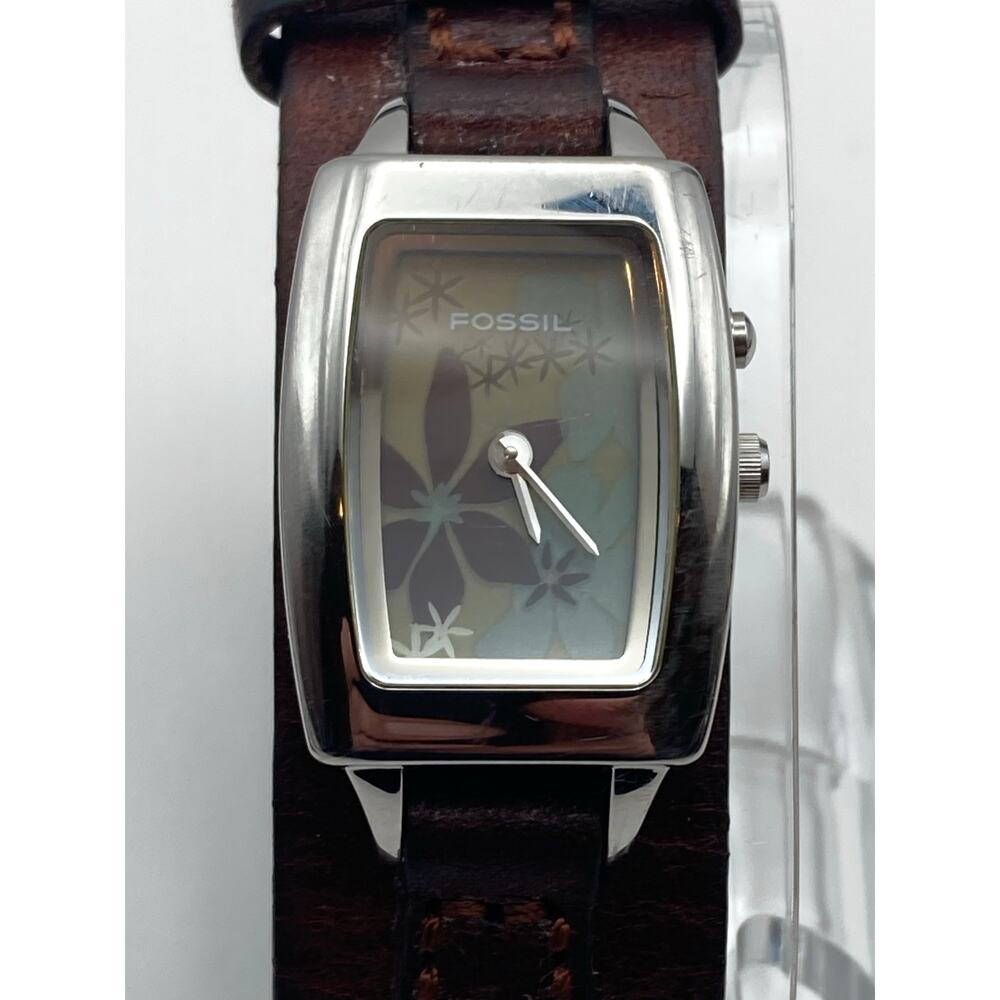 Fossil Big Tic Women's Watch 23mm Fresh Batteries - Adjustable Leather Strap WR - Picture 3 of 13